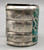 1950s to 1960s, turquoise inlay, Lambert Homer, flush inlay, sterling silver cuff, Zuni