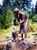 Mother Bathing Child, bronze, statue, water feature, Jim Demetro, numbered,
