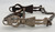G. S. Garcia, Catalog Bit, Filo Gutierrez, engraved silver lady design, spade mouthpiece, double slobber chains, early 1900s.