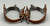 rare, E.F. Blanchard, child size spurs, iron, #4 pattern, chap guards, eight point rowels, tooled leather spur straps, Seligman AZ, 1950s