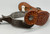 rare, E.F. Blanchard, child size spurs, iron, #4 pattern, chap guards, eight point rowels, tooled leather spur straps, Seligman AZ, 1950s