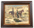 Western oil painting, Alan Alexander, Meeting in the Badlands, 1980, framed.