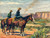 original, Western painting, Bill Hampton, Smoke at Indian Rock, realism style, framed, 1972