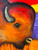 Brent Nageli, "Sacrad Buffalo", Southwest, oil on canvas,original,