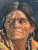 Lon Megargee 1883-1960 Pueblo Native Portrait Oil On Board