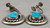 High Grade Webbed Kingman Turquoise Necklace With Earrings