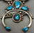 High Grade Webbed Kingman Turquoise Necklace With Earrings