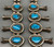 High Grade Webbed Kingman Turquoise Necklace With Earrings