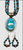 High Grade Webbed Kingman Turquoise Necklace With Earrings