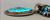 High Grade Webbed Kingman Turquoise Necklace With Earrings