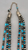 High Grade Webbed Kingman Turquoise Necklace With Earrings