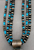 High Grade Webbed Kingman Turquoise Necklace With Earrings