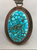 High Grade Webbed Kingman Turquoise Necklace With Earrings