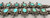 Vintage Simplicio Style Turquoise, Sterling & Fleur De Lis Squash Blossom Necklace With Earrings