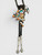 Zuni-made bolo tie with Buffalo Dancer design from 1930s to 1970s