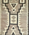 Vintage Storn Pattern Navajo Rug Circa 1940-1960s