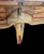 Pistachio Wood Display Coffee Table with Turquoise Inlay