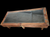 Pistachio Wood Display Coffee Table with Turquoise Inlay