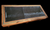 Mesquite Wood Display Coffee Table with Turquoise Inlay Edge Work