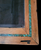 Mesquite Wood Display Coffee Table with Turquoise Inlay Edge Work