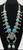 Sterling Silver And High Grade Squash Blossom Necklace With Earrings Attributed To Jimmy Long