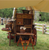 Custom Hansen Chuck Wagon - The Dakota Cowboy Model - With Numerous Accessories and Custom Trailer - Photo provided by Doug Hansen of Hansen Wheel and Wagon Shop