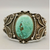 1930S-1940S, Hefty, Vintage Turquoise and Sterling Silver Bracelet