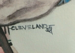 A Collectible Original Painting by The Known Artist Fred Cleveland