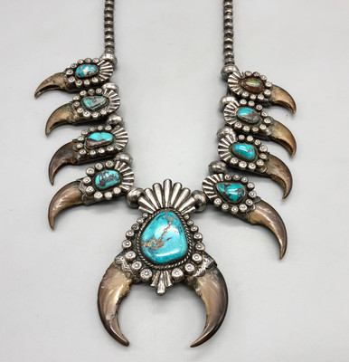 【b-16】 one‐hand bear claw / Turquoise IMG_0731__54219.1648241928.386