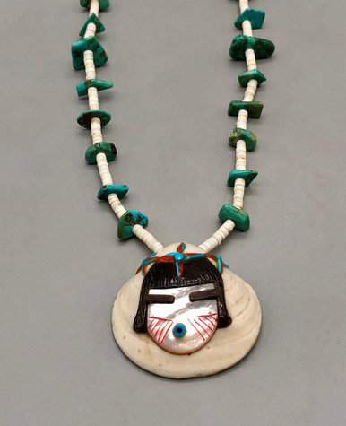 Vintage Pueblo Style Shell Necklace