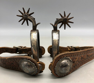 California Style Spurs Attributed To Hernandez Brothers