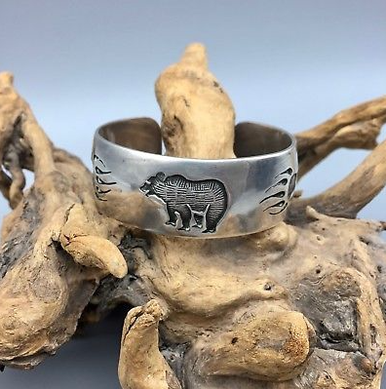 INCREDIBLE! EARLY **PRESTON MONONGYE** HOPI, STERLING SILVER
