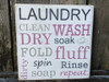 laundry wood sign