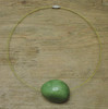 gift idea tagua bead necklace - green