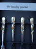 fiesta stone beads on appetizer forks