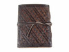 embossed leather journal - small - back cover