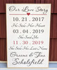 Our Love Story Personalized Sign