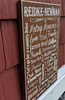 Custom personalized family memories sign - side view