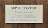Septic System Sign