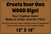 Custom Wood Sign 12x18