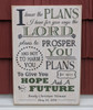Personalized Sign - I know the plans I have for you