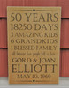 50 Years Anniversary Family Sign