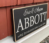 Custom Sign with First & Last Name and Established Date