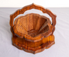 Collapsible Wood Basket 12 inch Star - Upright