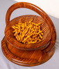 Collapsible Wood Basket 12 inch Flower - Upright with Snacks
