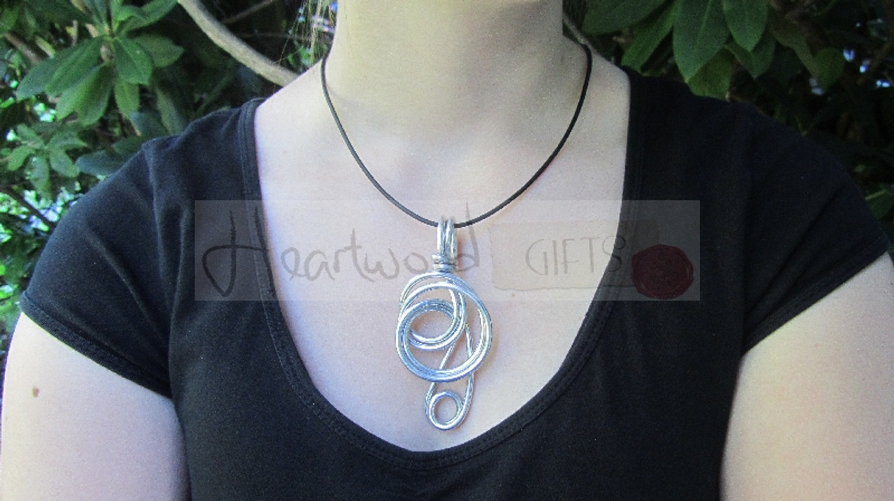 aluminum knot pendant