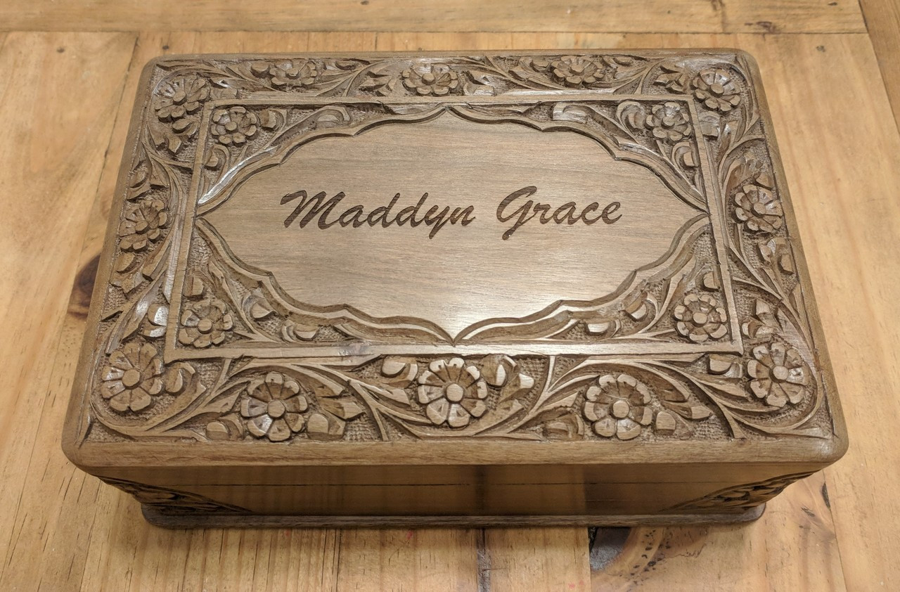 Personalized Laser Engraved Jewellery Box