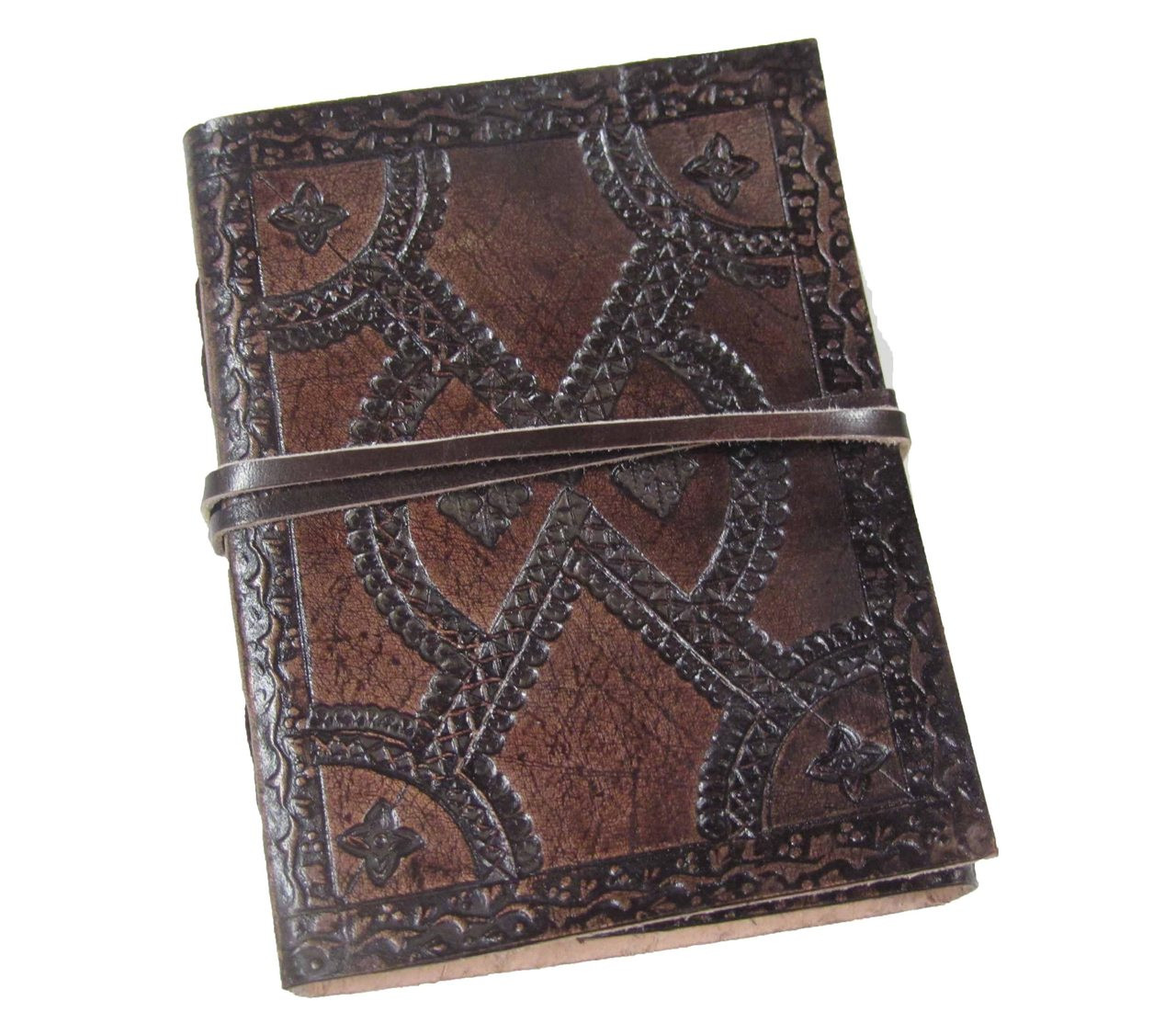 embossed leather journal - small