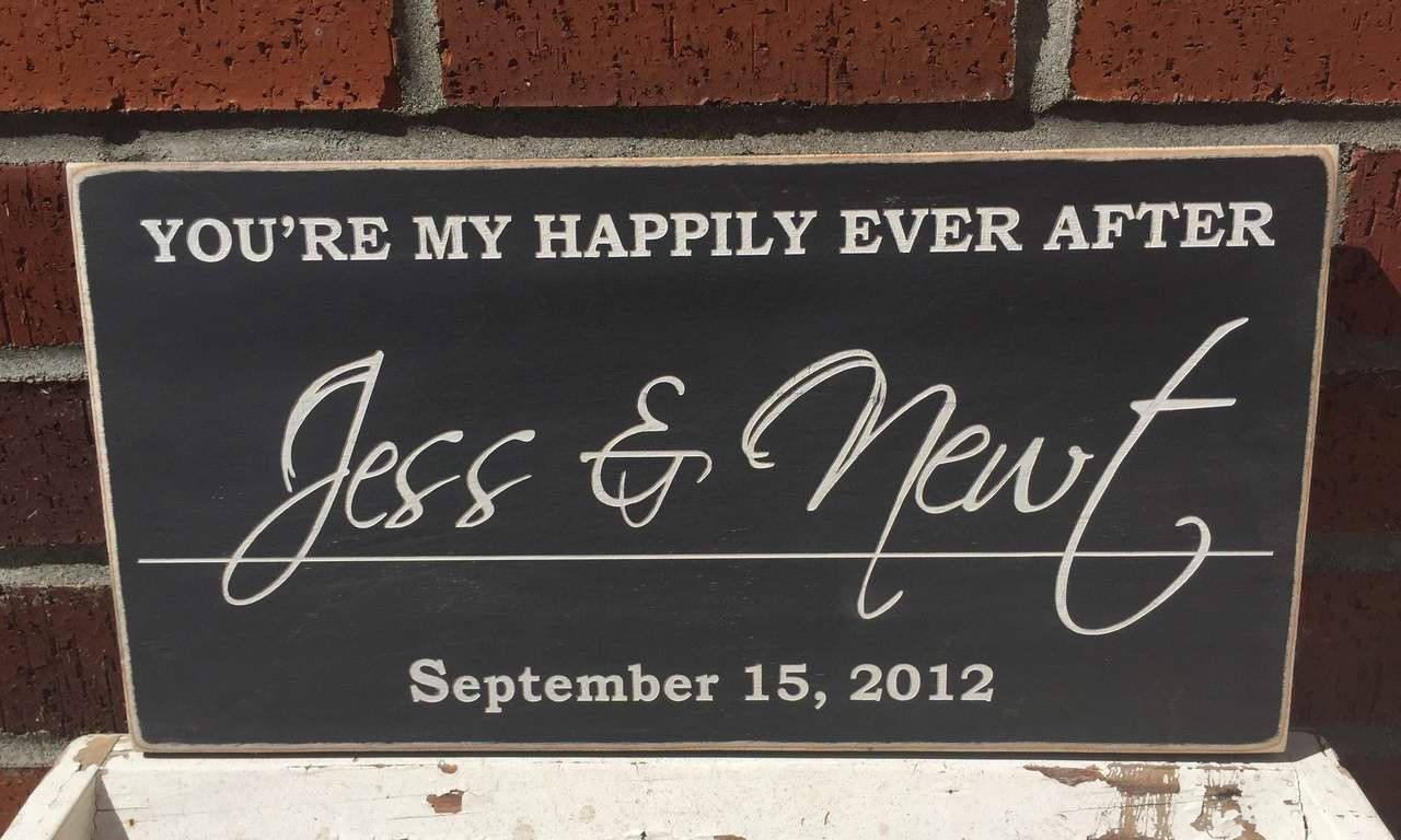 You're My Happily Ever After - Personalized Wood Sign