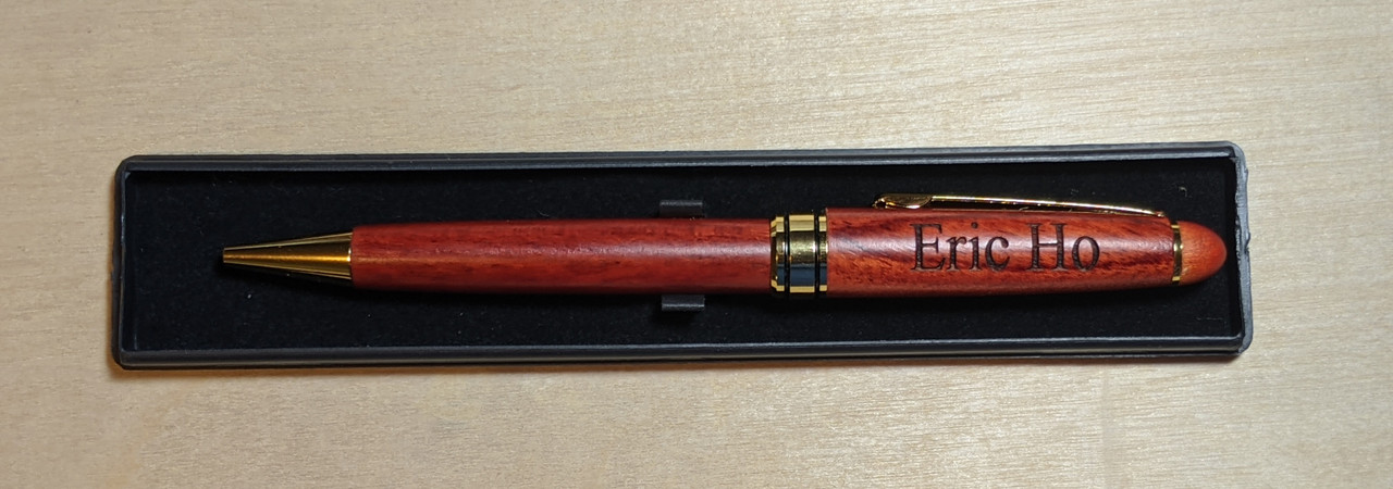 Personalized rosewood pen